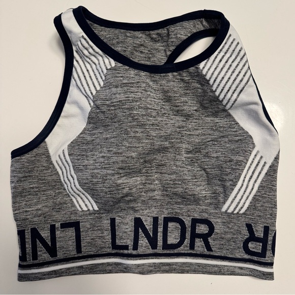 LNDR aero dynamic sports bra — grey marl — S/M - Picture 3 of 7